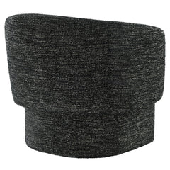 Muse Charcoal Boucle Fabric Barrel Accent Chair - Ornate Home