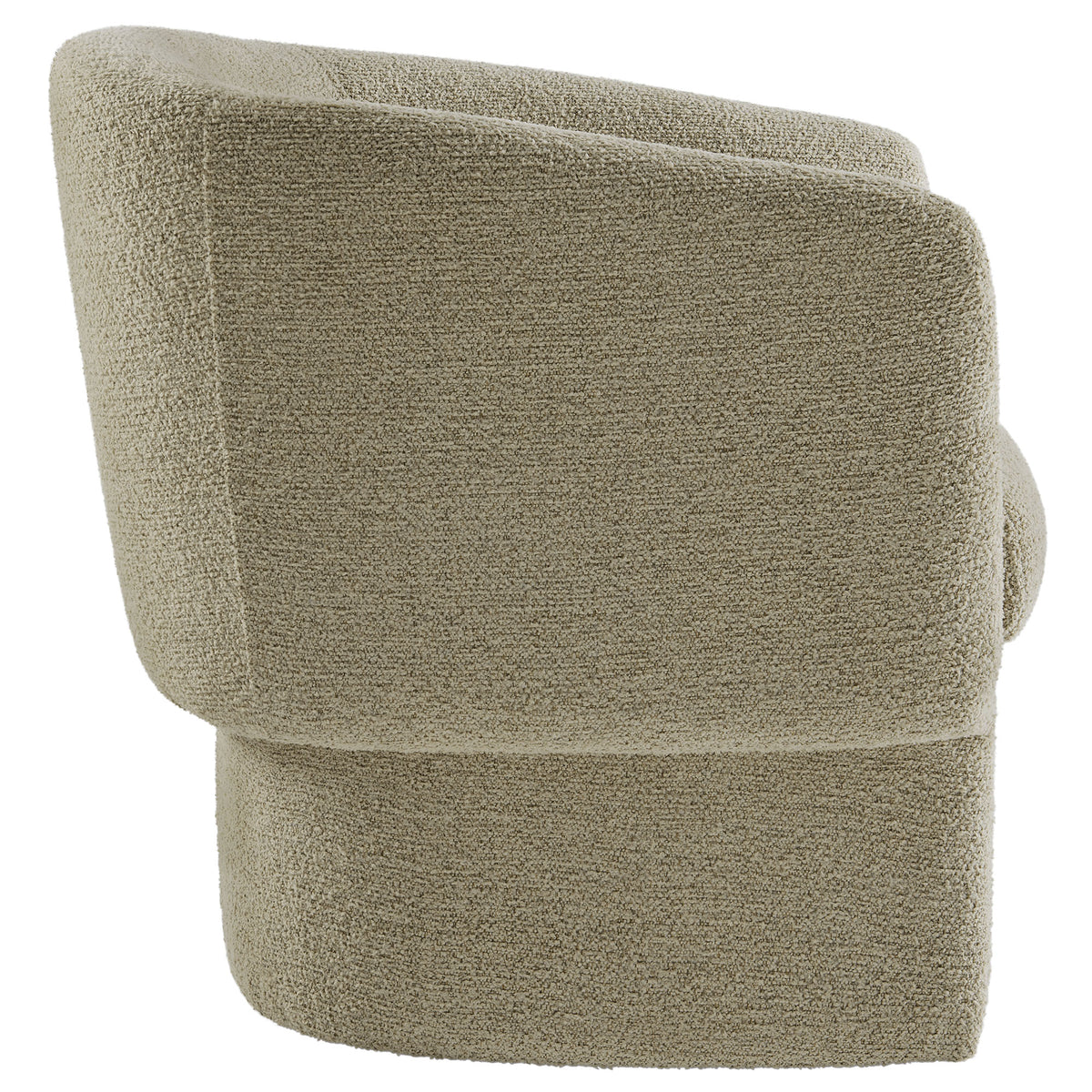 Muse Cork Boucle Fabric Barrel Accent Chair - Ornate Home