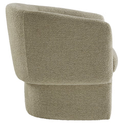 Muse Cork Boucle Fabric Barrel Accent Chair - Ornate Home