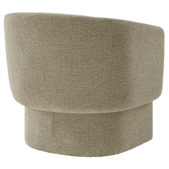 Muse Cork Boucle Fabric Barrel Accent Chair - Ornate Home