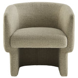 Muse Cork Boucle Fabric Barrel Accent Chair - Ornate Home