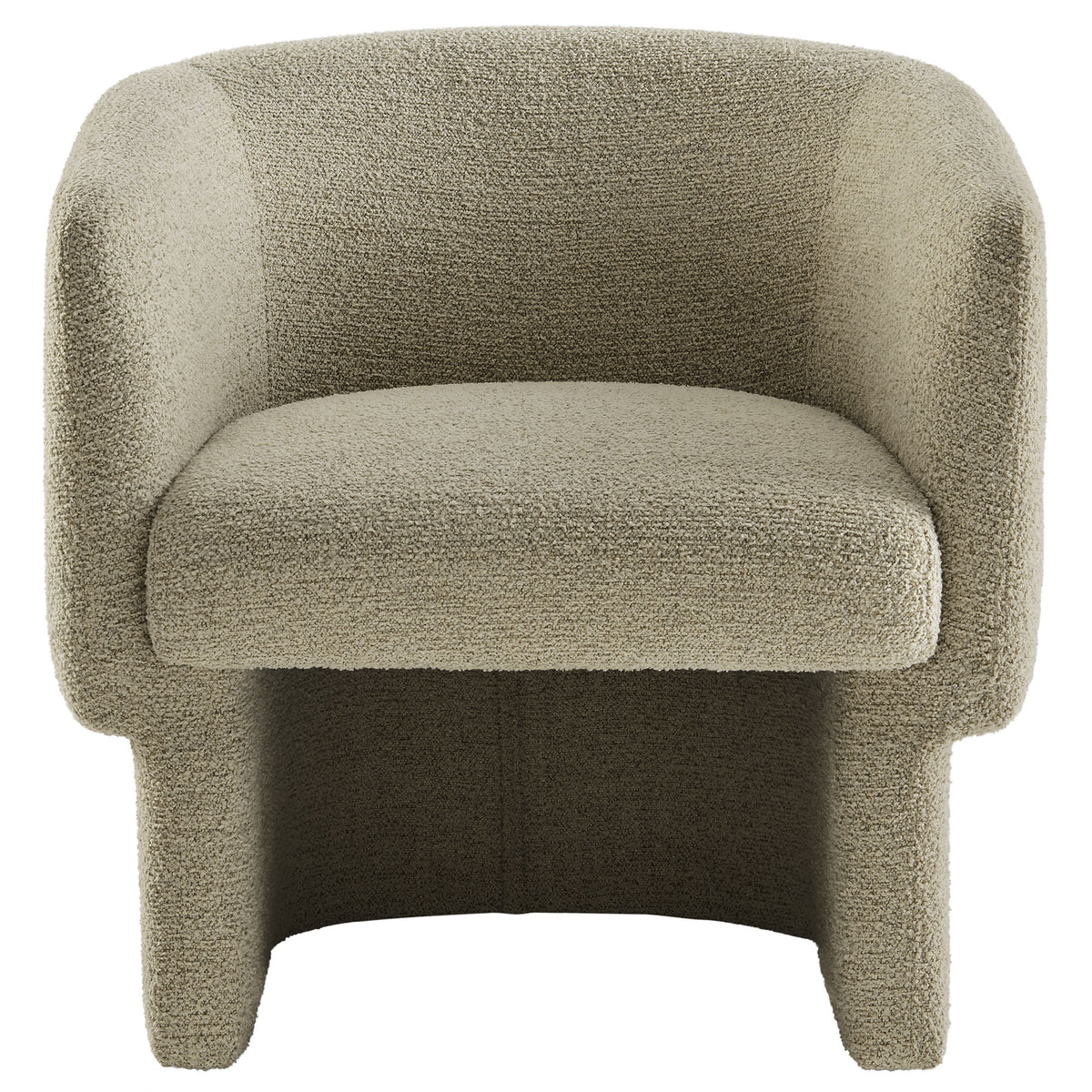 Muse Cork Boucle Fabric Barrel Accent Chair - Ornate Home