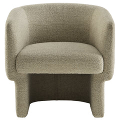 Muse Cork Boucle Fabric Barrel Accent Chair - Ornate Home