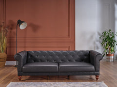 Muse Grey 3 Seat Sleeper - Ornate Home