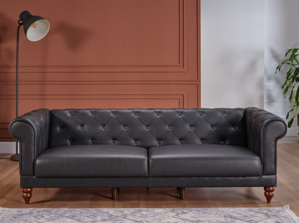 Muse Grey 3 Seat Sleeper - Ornate Home