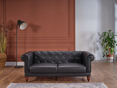 Muse Grey Loveseat - Ornate Home