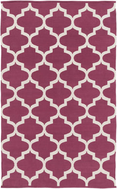 Muskogee Hand Woven Magenta Lattice Rug - Clearance - Ornate Home