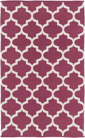 Muskogee Hand Woven Magenta Lattice Rug - Clearance - Ornate Home