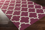 Muskogee Hand Woven Magenta Lattice Rug - Clearance - Ornate Home