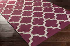 Muskogee Hand Woven Magenta Lattice Rug - Clearance - Ornate Home