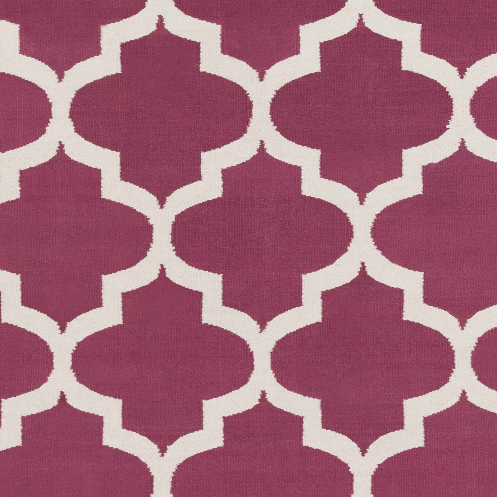 Muskogee Hand Woven Magenta Lattice Rug - Clearance - Ornate Home