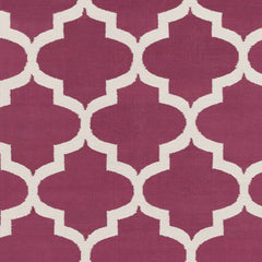 Muskogee Hand Woven Magenta Lattice Rug - Clearance - Ornate Home