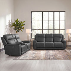 Mustang Aline Anthracite 2-Piece Living Room Set - Ornate Home