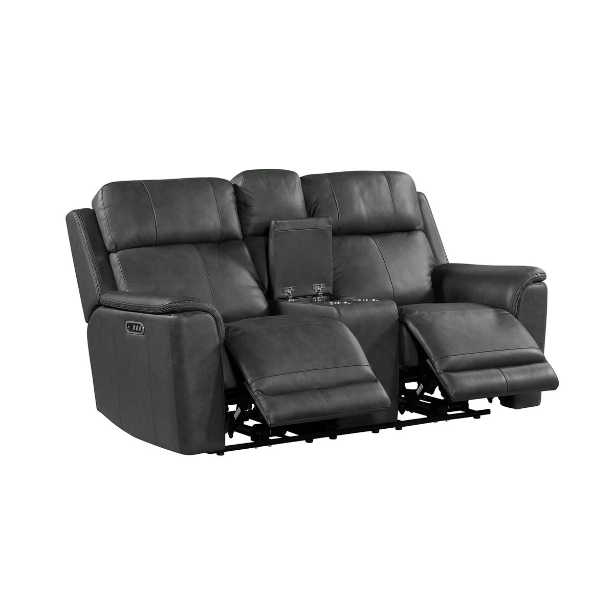 Mustang Aline Anthracite 3-Piece Living Room Set - Ornate Home
