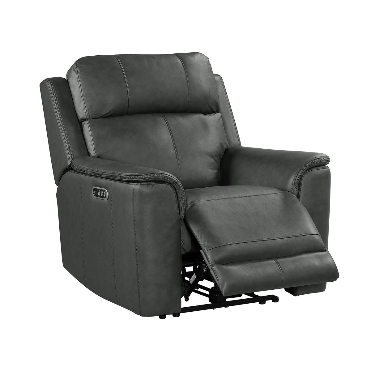 Mustang Aline Anthracite 3-Piece Living Room Set - Ornate Home