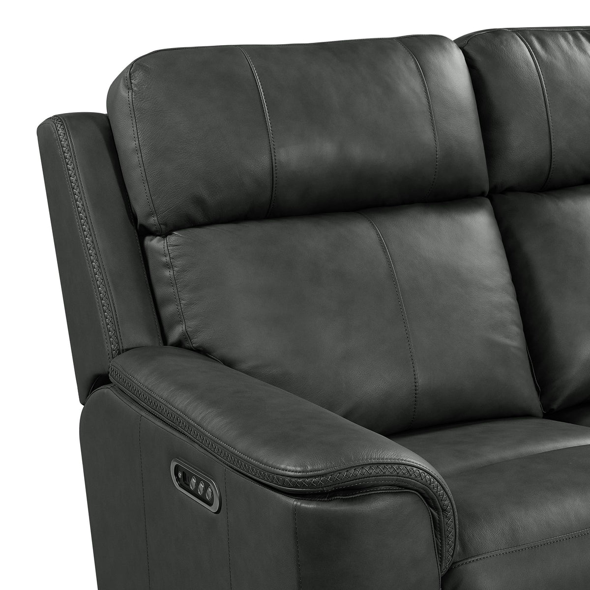 Mustang Aline Anthracite 3-Piece Living Room Set - Ornate Home