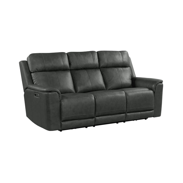 Mustang Aline Anthracite P3 Sofa with DDT, Wireless Charger - Ornate Home