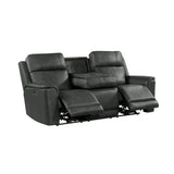 Mustang Aline Anthracite P3 Sofa with DDT, Wireless Charger - Ornate Home