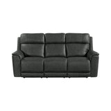 Mustang Aline Anthracite P3 Sofa with DDT, Wireless Charger - Ornate Home