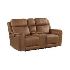 Mustang Aline Butternut P3 Loveseat with Console - Ornate Home