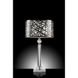 Mya Translucent/Black Table Lamp - Ornate Home