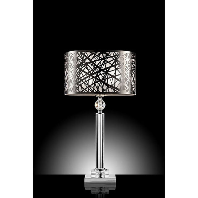 Mya Translucent/Black Table Lamp - Ornate Home
