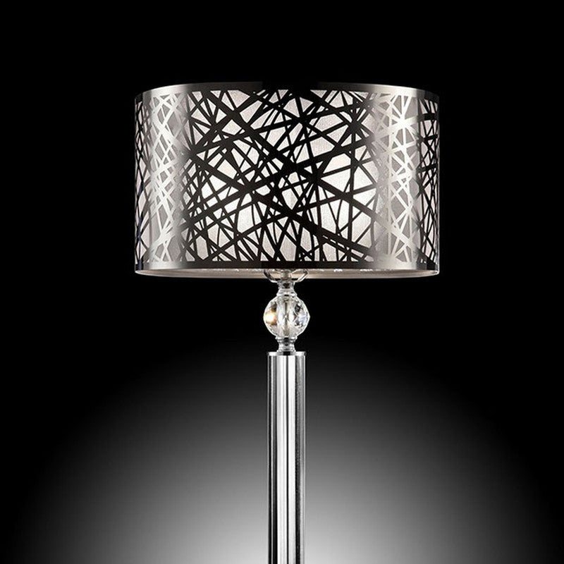 Mya Translucent/Black Table Lamp - Ornate Home