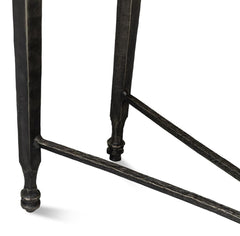 Mykos White Marble/Black Console Table - Ornate Home