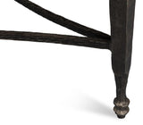 Mykos White Marble/Black Round Coffee Table - Ornate Home