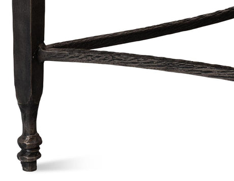 Mykos White Marble/Black Square Coffee Table - Ornate Home