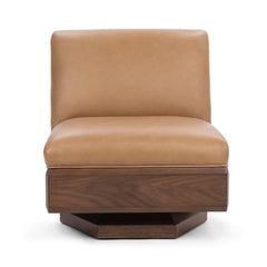 Myla Tan Swivel Chair - Ornate Home