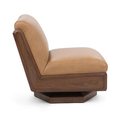 Myla Tan Swivel Chair - Ornate Home