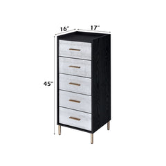 Myles Black Jewelry Armoire - Ornate Home