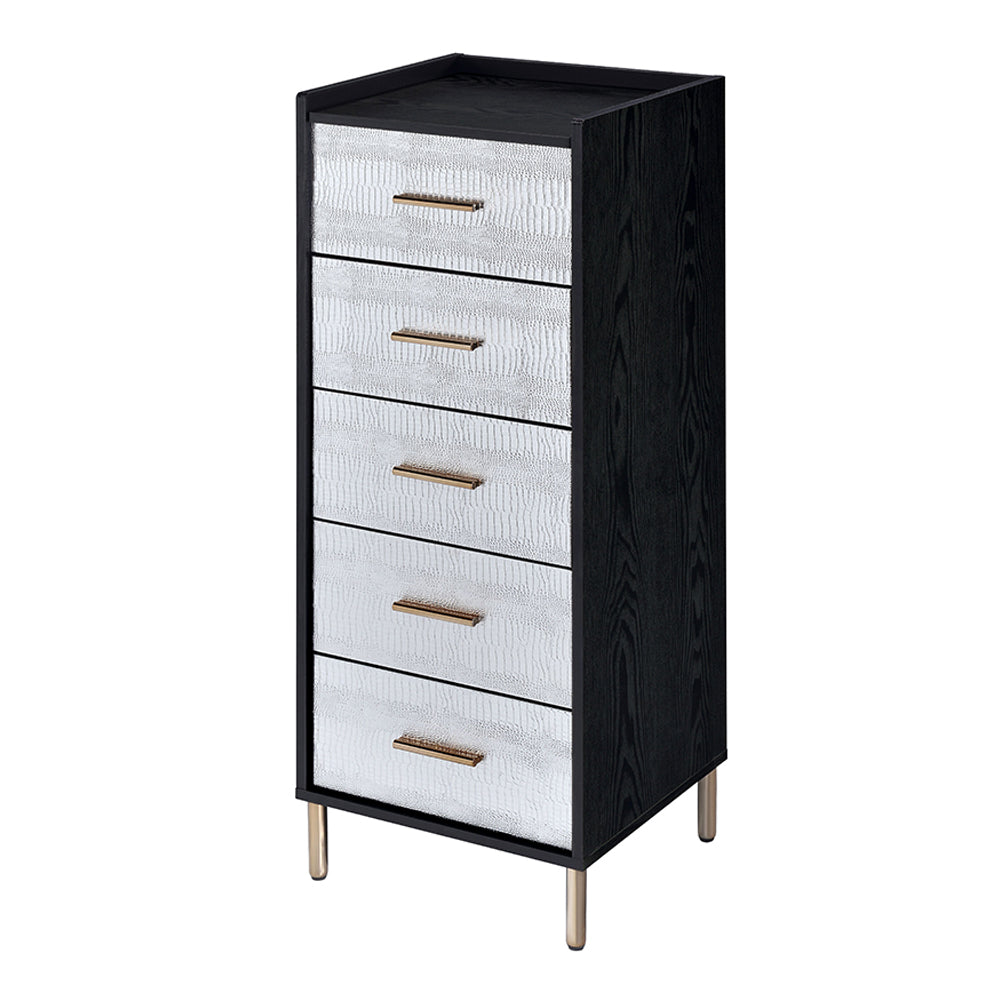 Myles Black Jewelry Armoire - Ornate Home
