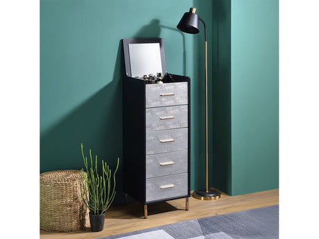 Myles Black Jewelry Armoire - Ornate Home