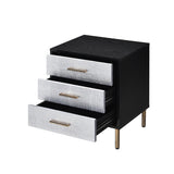 Myles Black Nightstand - Ornate Home