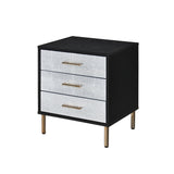 Myles Black Nightstand - Ornate Home