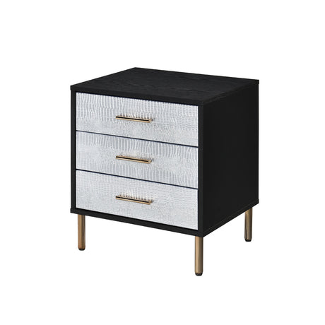 Myles Black Nightstand - Ornate Home