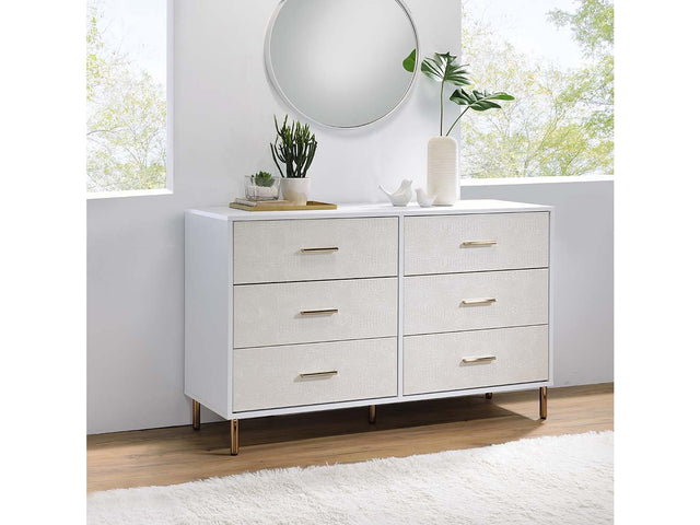 Myles White Dresser - Ornate Home