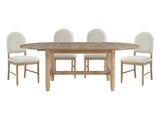 Myrna Natural/Beige 5-Piece Dining Table Set - Ornate Home