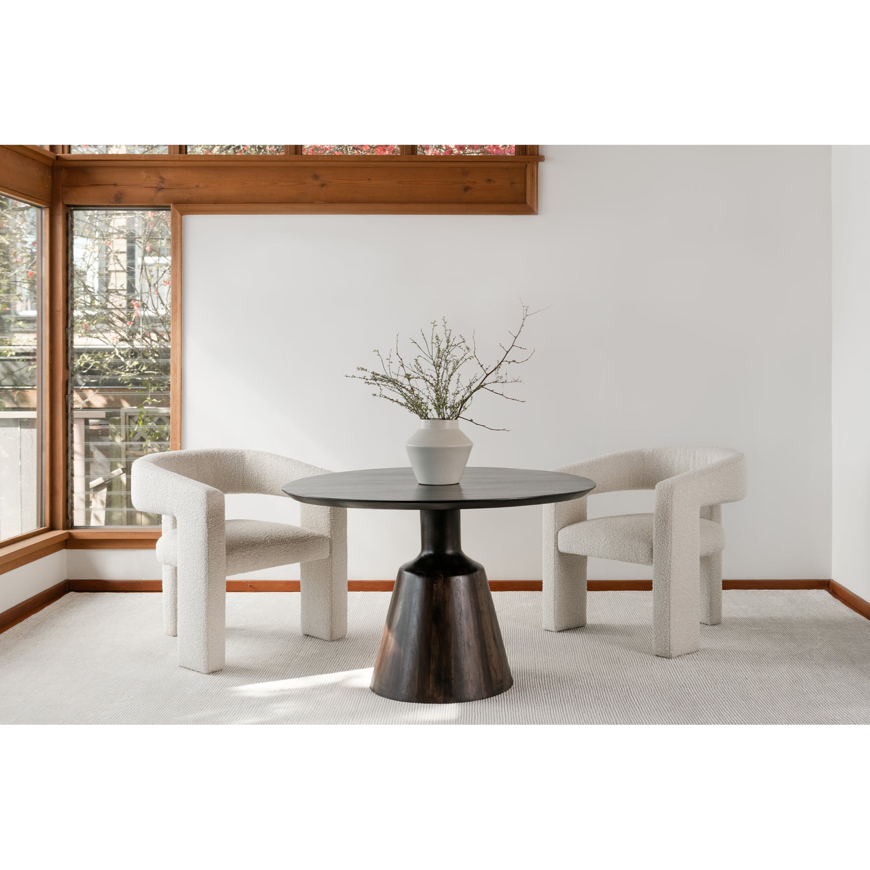 Myron Dark Brown Dining Table - Ornate Home