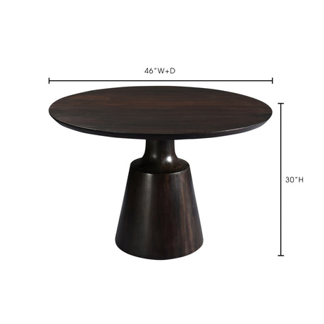 Myron Dark Brown Dining Table - Ornate Home