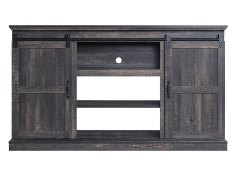 Myrtle 60" TV Stand in Heavy Brown - Ornate Home