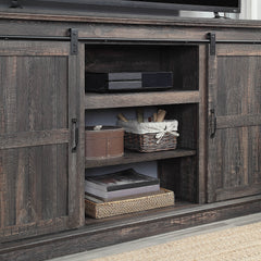 Myrtle 60" TV Stand in Heavy Brown - Ornate Home