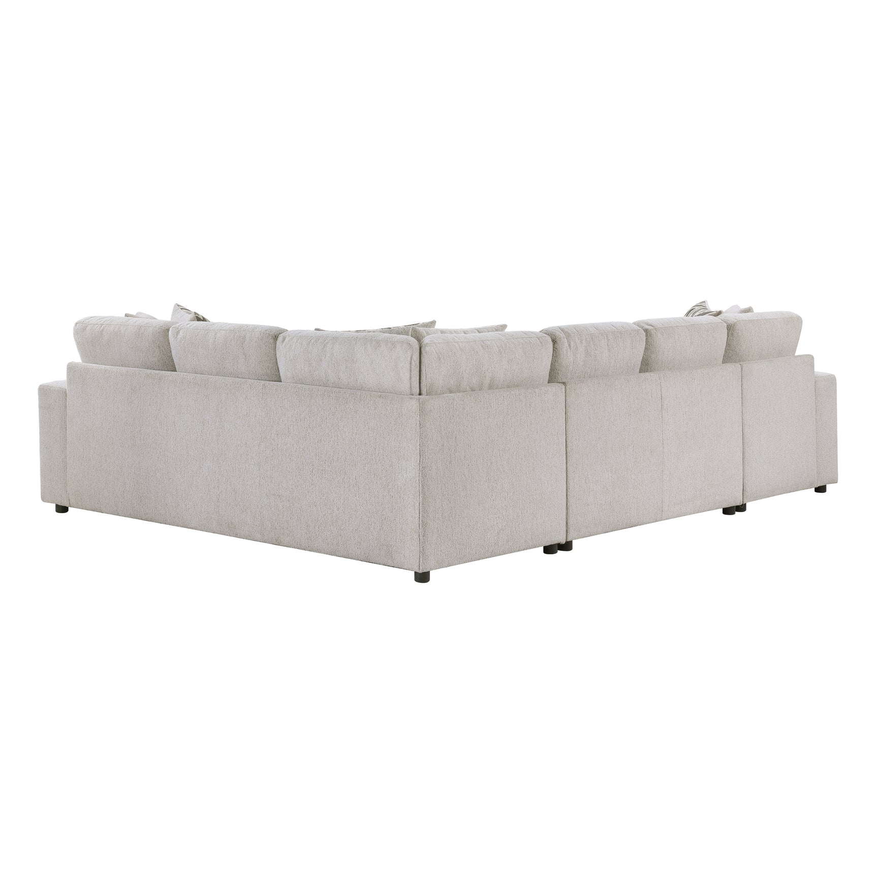 Myrtle Beige 3-Piece Sectional with Pull-out Bed and Hidden Storage - Ornate Home