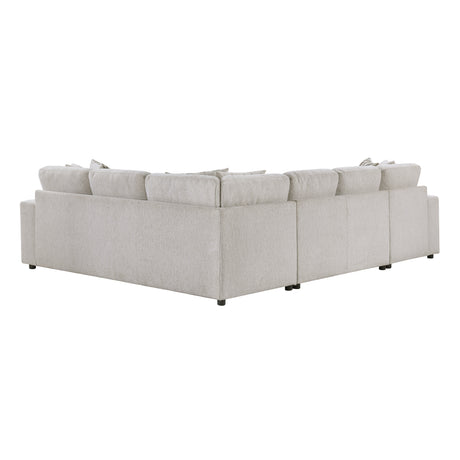 Myrtle Beige 3-Piece Sectional with Pull-out Bed and Hidden Storage - Ornate Home