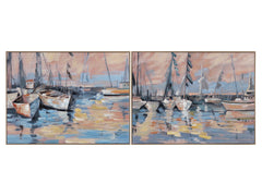 Myrtle Blue/Pink Canvas - Ornate Home