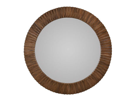 Myrtle Brown Round Mirror - Ornate Home