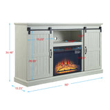 Myrtle Fireplace in Cream Oak - Ornate Home