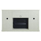 Myrtle Fireplace in Cream Oak - Ornate Home